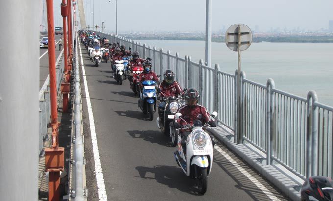 Wow! Tim Honda Smart Adventure Libas 2860km dengan Skutik Honda! 
