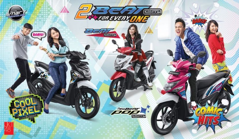 	 Awali 2016, New Honda BeAT POP eSP Tampil Makin Atraktif
