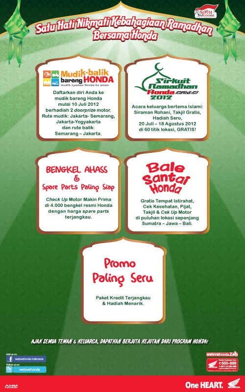 Satu Hati Nikmati Kebahagiaan Ramadhan Bersama Honda