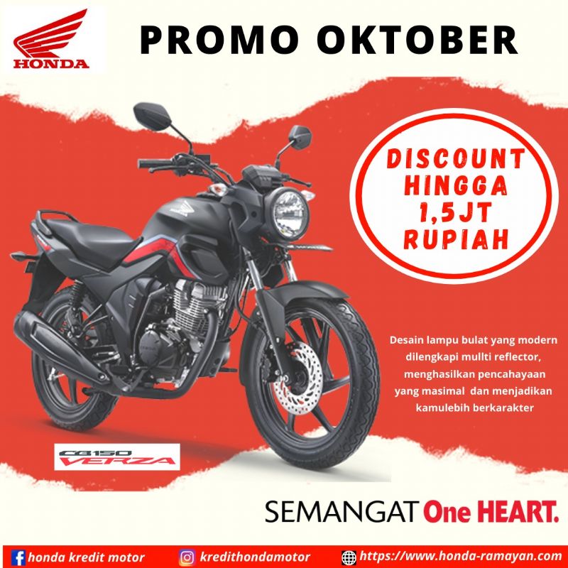 PROMO OKTOBER HondaCBVERZA150 