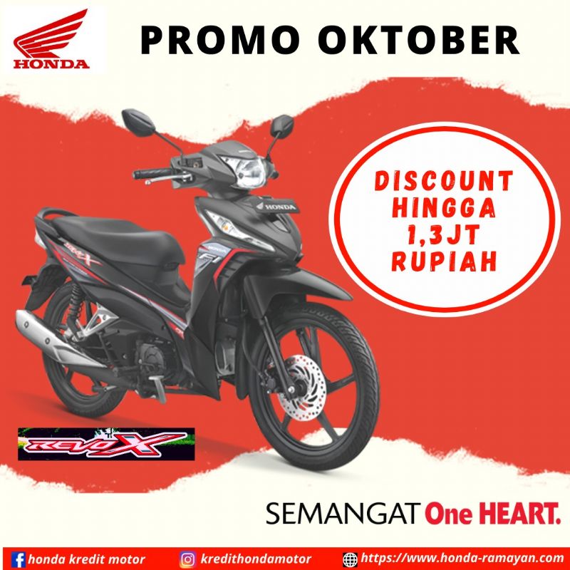  Dapatkan Diskon Hingga 1,5jt Rupiah HondaREVOX 