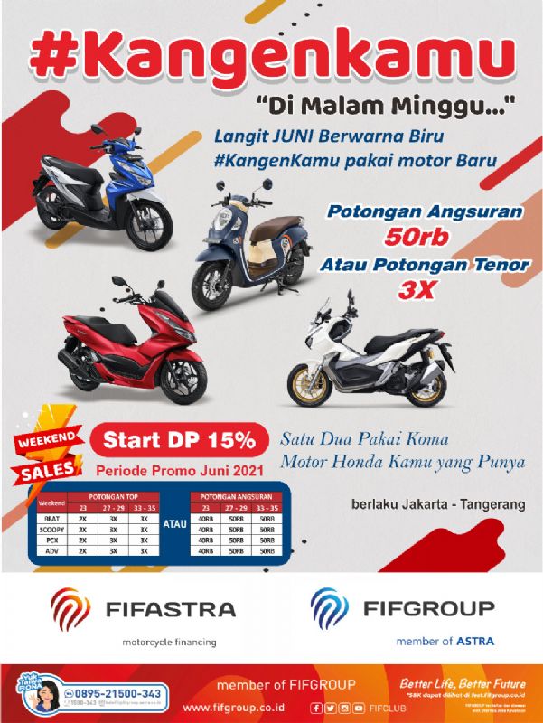 WEEKEND SALE PROMO JUNI 2021 HANYA DIDEALER HONDA RAMAYANA MOTOR