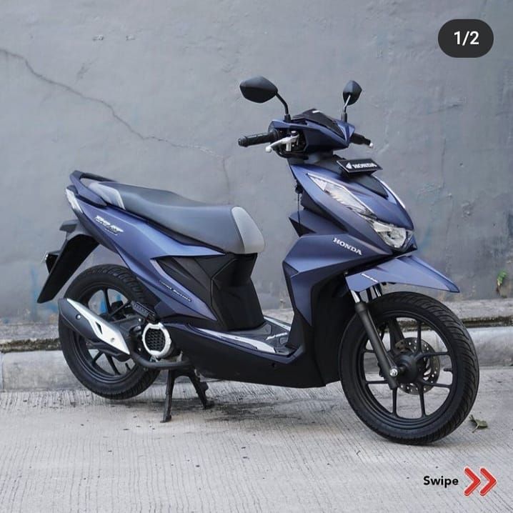 kenalin nih varian warna baru #HondaBeat Deluxe Blue yang paling banyak ditanyain dikalangan 