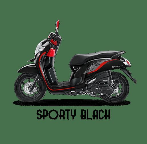 Honda Scoopy - SPORTY BLACK