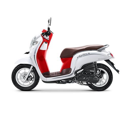 Honda Scoopy - Stylish White Red