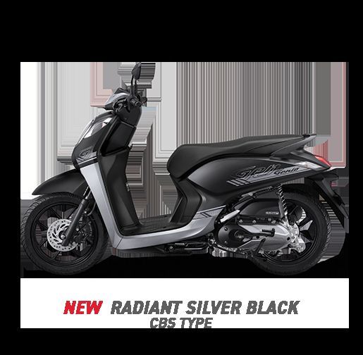 Honda Genio CBS - RADIANT SILVER BLACK