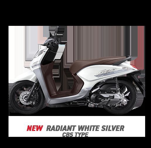 Honda Genio CBS - RADIANT WHITE SILVER